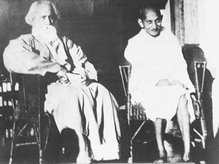 Two spokemen of Nationalism and Internationalism - Gandhiji and Rabindranath Tagore.jpg